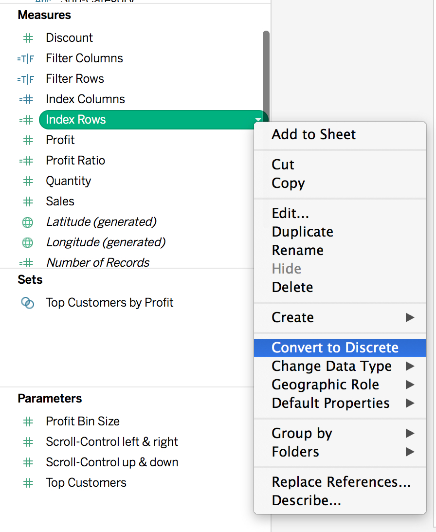 convert to discrete